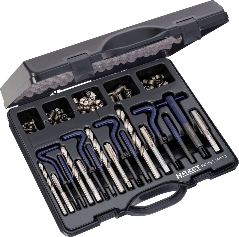 Produktbild Hazet Gewinde Reparatur Satz 842N-614/118 M6-M14 118 teilig