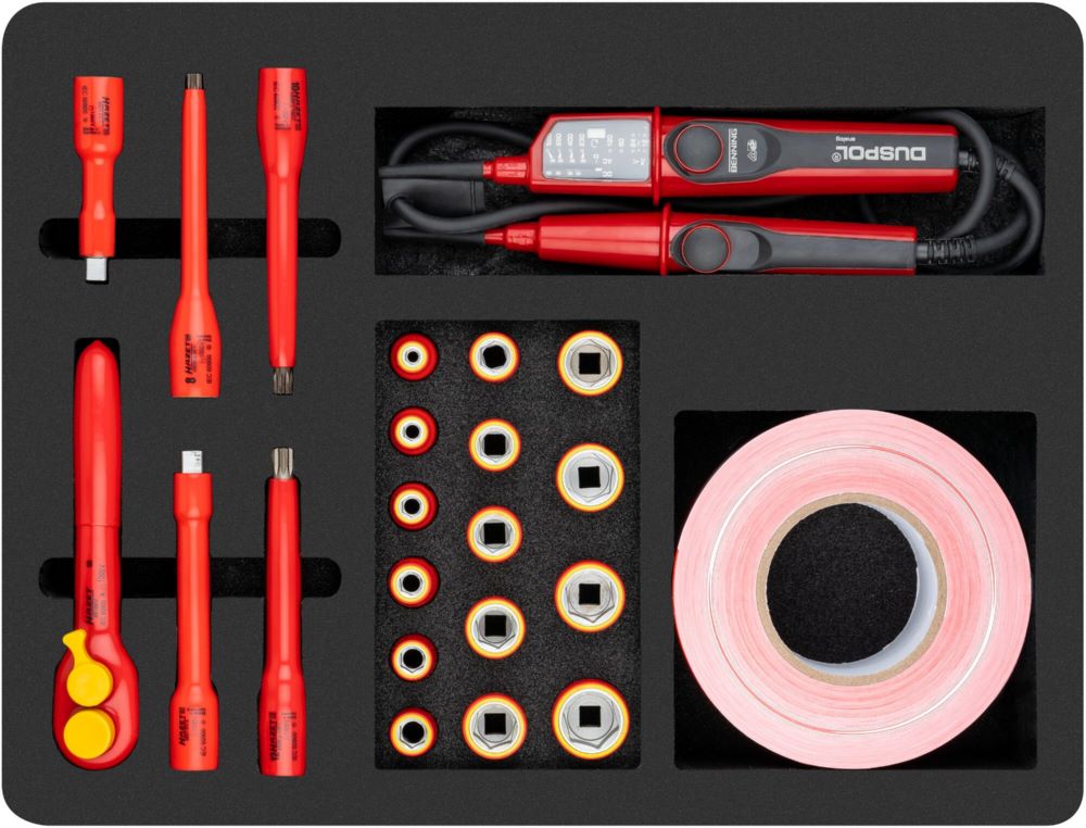 Produktbild Hazet Hochvolt Werkzeug Satz schutzisoliert 150/52 3/8 Zoll Vierkant für KFZ bild 3