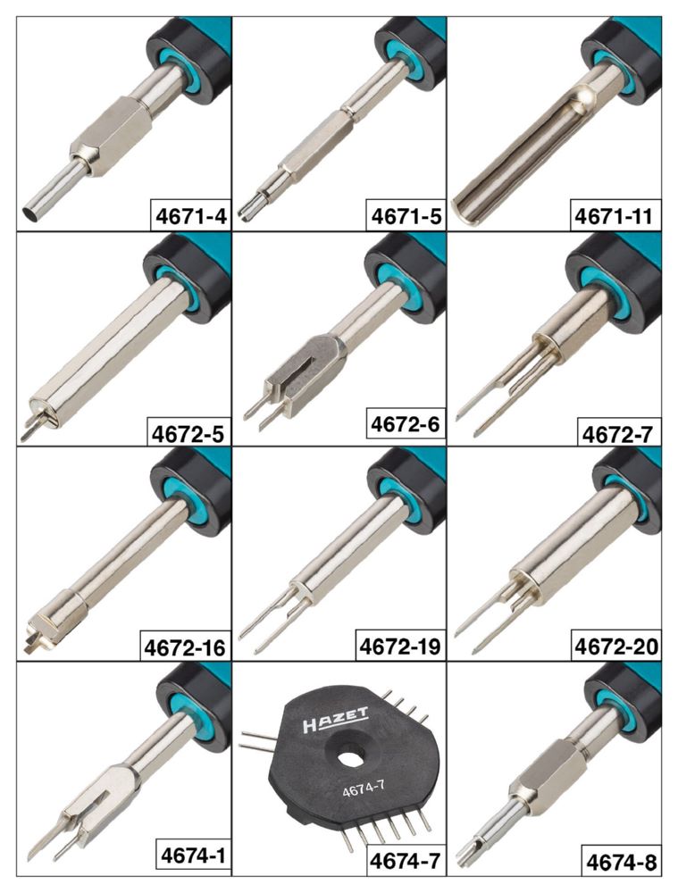 Produktbild Hazet Kabelentriegeler Sortiment 4670-5/12 mit 12 Teilen bild 8