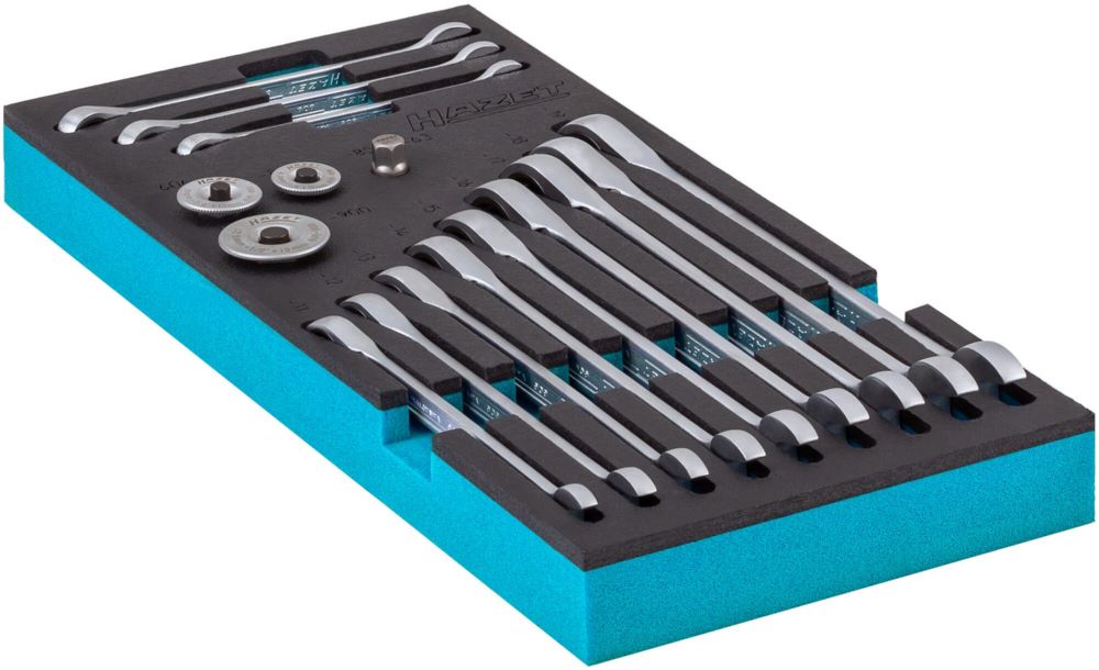 Produktbild Hazet Knarren Ringmaulschlüssel Satz 163-515/16 Außen Doppelsechskant 8-19 bild 3