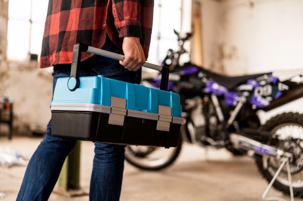 Produktbild Hazet Kunststoff Werkzeugkasten L 470 x B 250 x H 215 mm blau schwarz bild 2