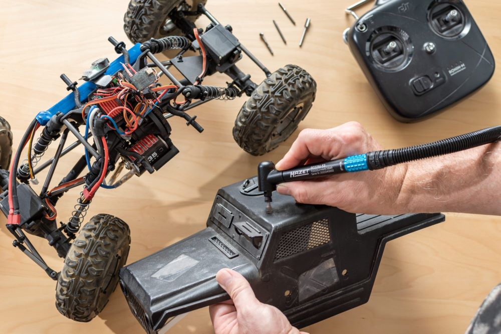 Produktbild Hazet Mikro Stabschleifer abgewinkelt 9032M-53 Schlauchlänge 1,5 m bild 4