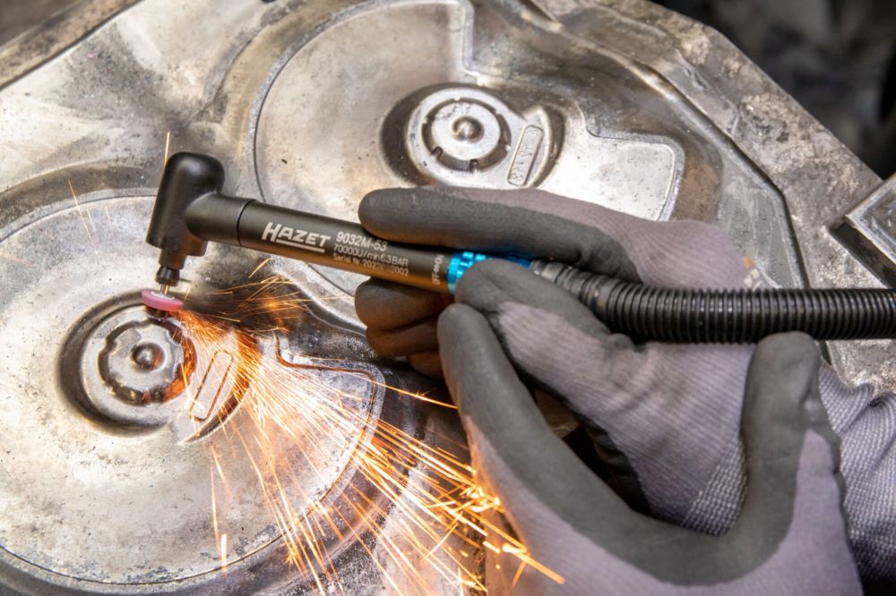 Produktbild Hazet Mikro Stabschleifer abgewinkelt 9032M-53 Schlauchlänge 1,5 m bild 5