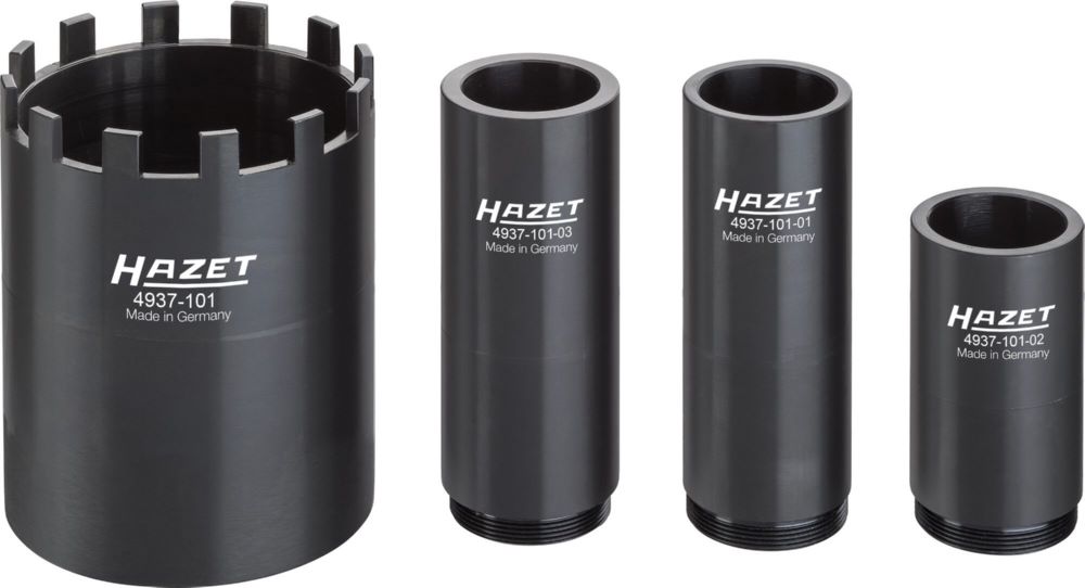 Produktbild Hazet Nkw Zapfenschlüssel Satz 4937-101/4 mit 3/4 Zoll Vierkant 4 teilig