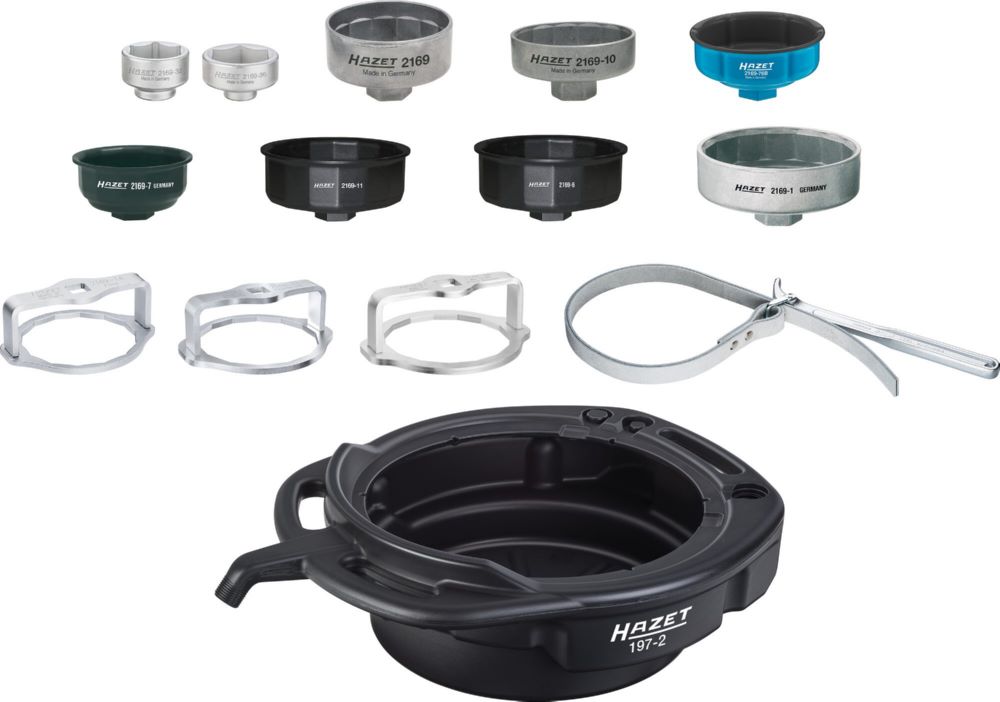 Produktbild Hazet Ölfilterschlüssel Satz 2169/14 für KFZ 14 teilig