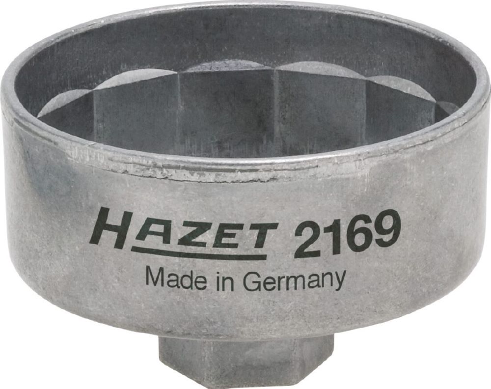 Produktbild Hazet Ölfilterschlüssel 2169 mit 3/8 Zoll SW 74 mm Vierkant Außen 14 kant