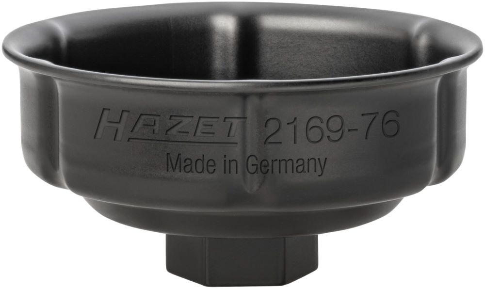 Produktbild Hazet Ölfilterschlüssel 2169-76 mit 1/2 Zoll Rillenprofil SW 76 mm