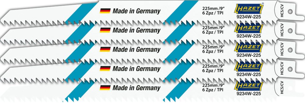 Produktbild Säbelsägeblätter 150 x 0,9 x 19 mm Satz 9234W-225/5 5 teilig bild 2