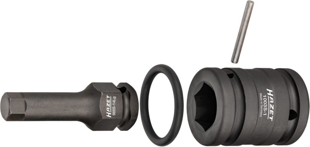 Produktbild Hazet Schlagschrauber Steckschlüsseleinsatz 985S-14L 4 teilig