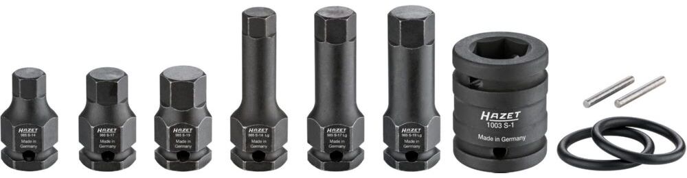 Produktbild Hazet KFZ Maschinenschrauber Steckschlüsseleinsatz Satz 985S/11 1/2 Zoll bild 2