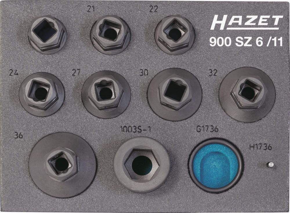 Produktbild Hazet Satz für Steckschlüssel Schlag und Maschinenschrauber 900SZ6/11 1/2 Zoll bild 3