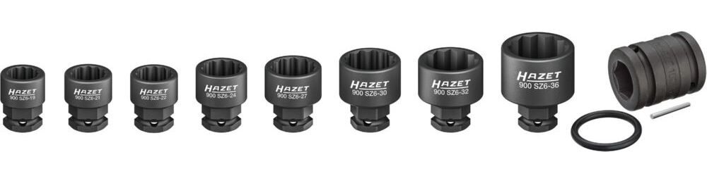 Produktbild Hazet Satz für Steckschlüssel Schlag und Maschinenschrauber 900SZ6/11 1/2 Zoll bild 4