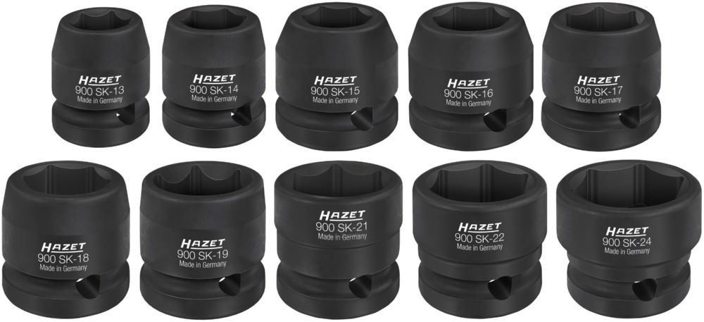 Produktbild Hazet Schlag und Maschinenschrauber Steckschlüsseleinsatz Satz 900SK/10 13-24