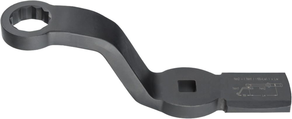 Produktbild Schlag Ringschlüssel mit 2 Schlagflächen 2872FS-24 1/2 Zoll SW 24 mm bild 8