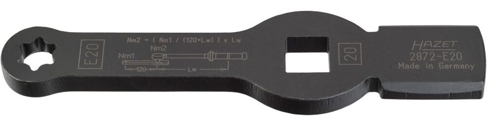 Produktbild Hazet Schlag Ringschlüssel NKW mit 2 Schlagflächen 2872-E20 3/4 Zoll SW E20
