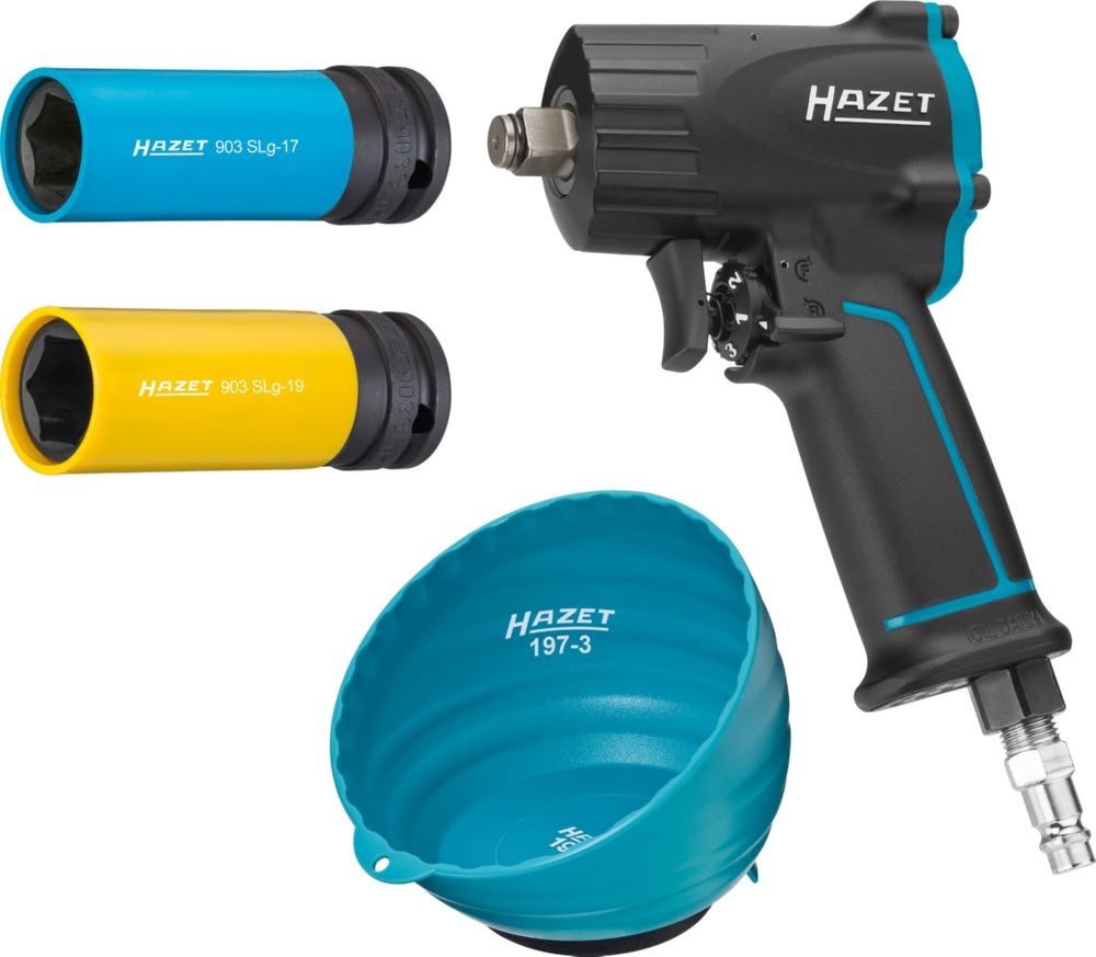 Produktbild Hazet Schlagschrauber Satz 9012M/4 mit 1/2 Zoll 17 19 Jumbohammer