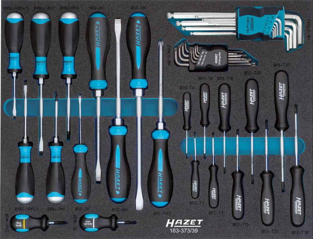 Produktbild Hazet Schraubendreher Satz 163-373/39 Profile 1,5-10 T6-T40 PH1-PH3