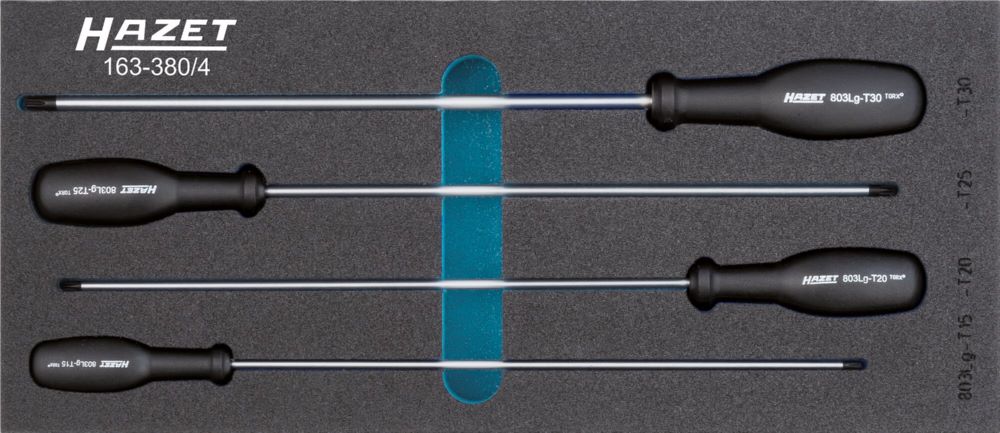 Produktbild Hazet Schraubendreher Satz TORX® 163-380/4  Innen TORX® Profil  4-teilig