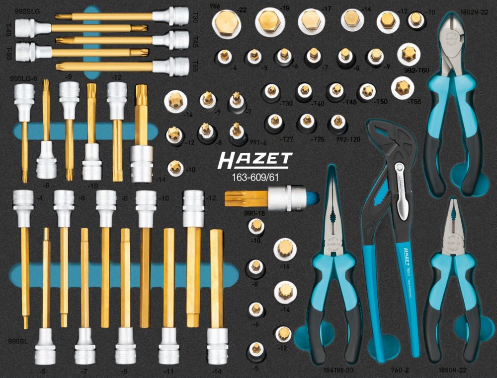 Produktbild Hazet Schraubendreher Steckschlüsseleinsatz Satz 163-609/61 4 – 22