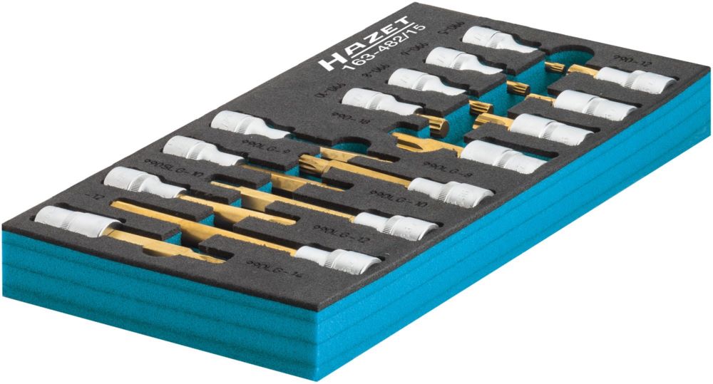 Produktbild Hazet Schraubendreher Steckschlüsseleinsatz Satz XZN 163-482/15 1/2 Zoll M5-M12 bild 4