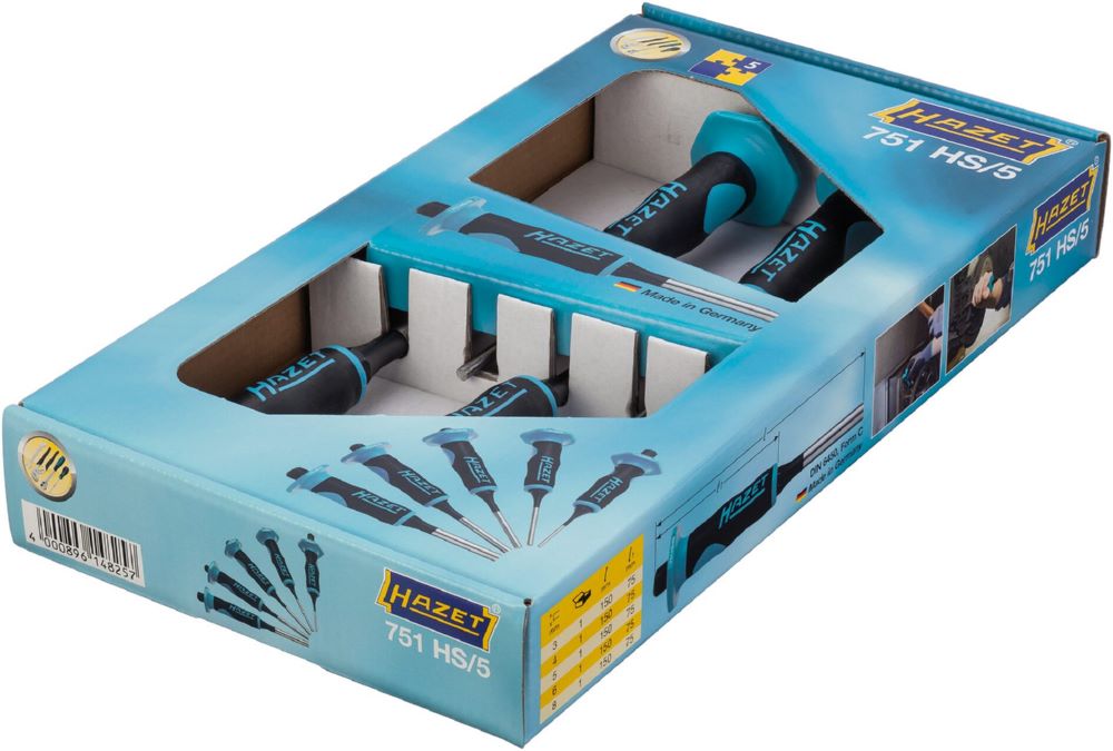 Produktbild Hazet Splinttreiber Satz 751HS/5 · 5-teilig bild 3