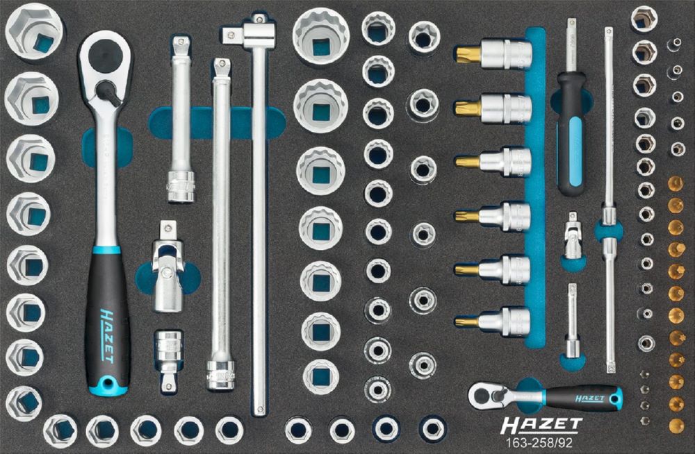 Produktbild Hazet Steckschlüssel Satz 163-258/92 3-32 E4-E20 PH1-PH2 T6-T60