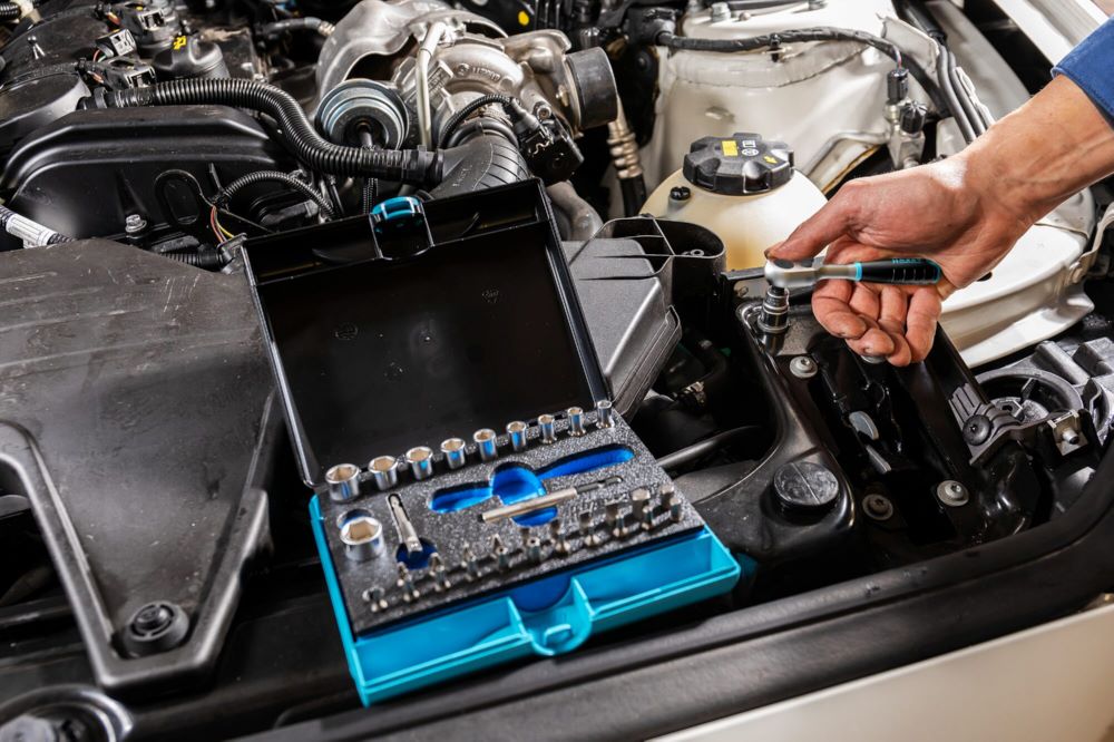 Produktbild Hazet Steckschlüssel Satz 2200/36 1/4 Zoll Profile 36 teilig 153 x 185 x 52 mm bild 3