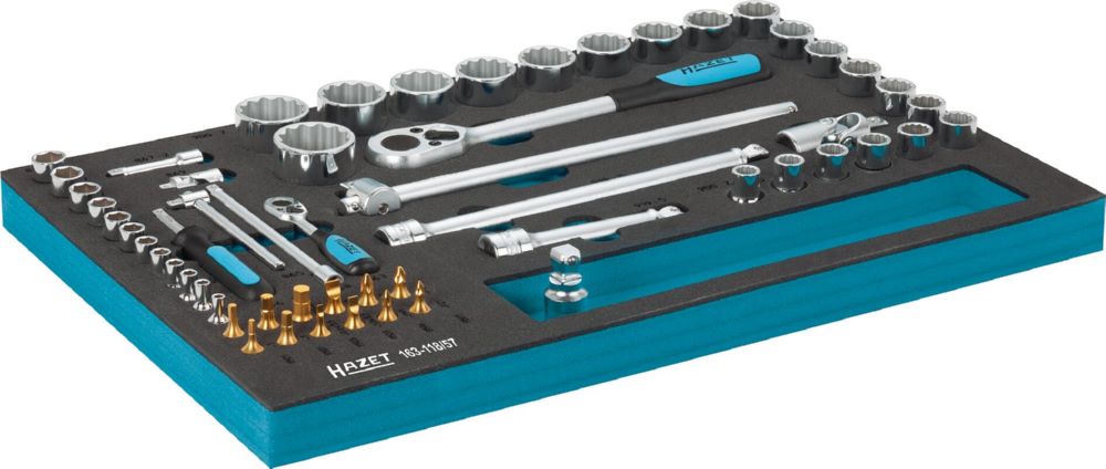 Produktbild Hazet Steckschlüssel Satz 163-118/57 1/2 Zoll 3-34 PH1 PH2 PZ1-P bild 2