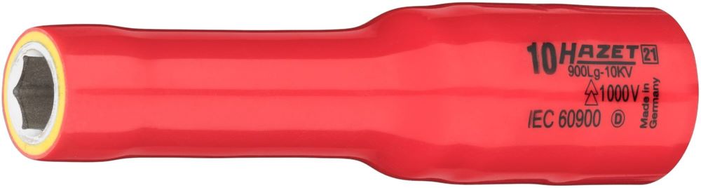 Produktbild Hazet Steckschlüsseleinsatz lang 900LG-10KV mit 1/2 Zoll SW 10 mm
