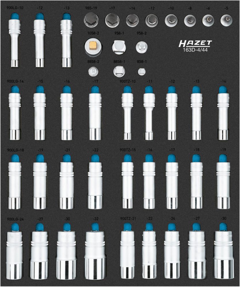 Produktbild Hazet Steckschlüsseleinsatz Satz 163D-4/44 5-32 mit 44 Teilen