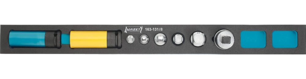 Produktbild Hazet Steckschlüsseleinsatz Satz 163-131/8 1/4 Zoll 1/2 Zoll 3/4 Zoll