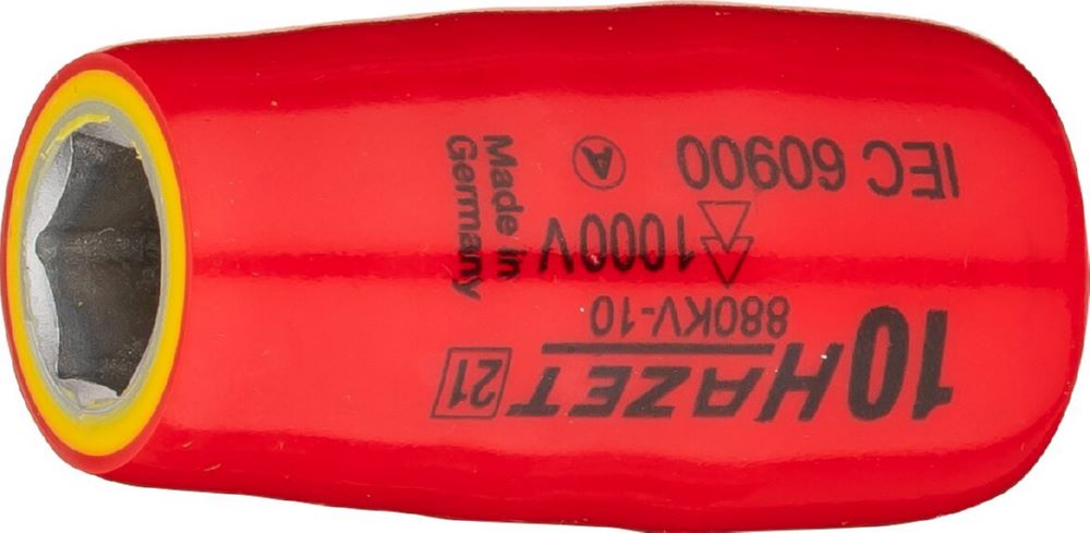 Produktbild Hazet Steckschlüsseleinsatz schutzisoliert 880KV-10 3/8 Zoll (10 mm) Vierkant SW 10 mm