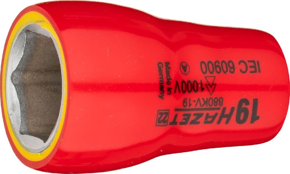 Produktbild Hazet Steckschlüsseleinsatz schutzisoliert 880KV-19 Außen Sechskant SW 19 mm