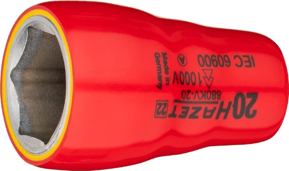 Produktbild Hazet Steckschlüsseleinsatz schutzisoliert 880KV-20 3/8 Zoll Sechskant SW 20
