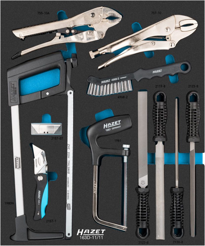 Produktbild Hazet Universal Satz 163D-11/11 5x5,5 36x41 11 teilig