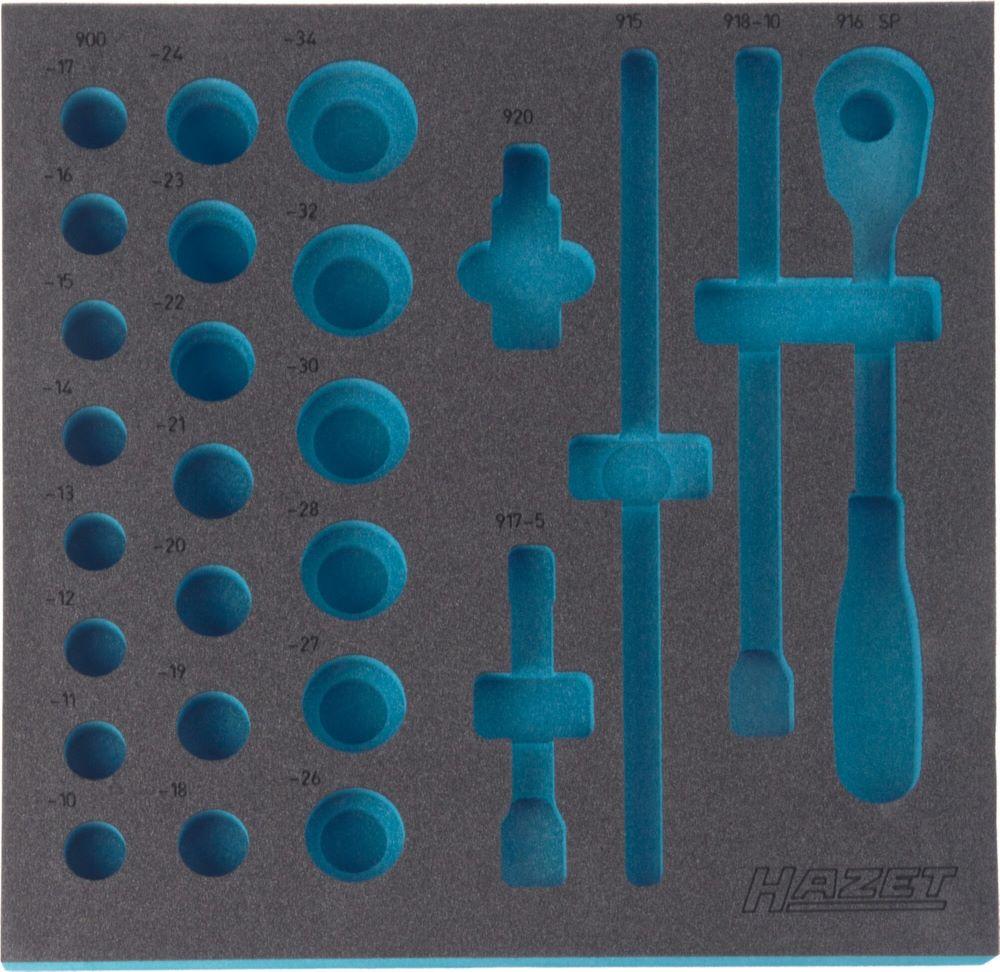 Produktbild Hazet 2 Komponenten Weichschaumeinlage Länge 344 x Breite 342 mm 163 - 102 Liter