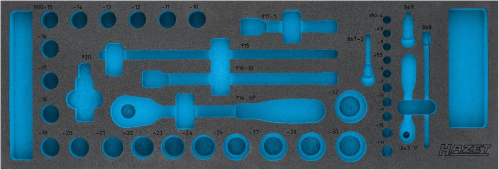 Produktbild Hazet 2 Komponenten Weichschaumeinlage 163-110L  L 635 x B 218 mm