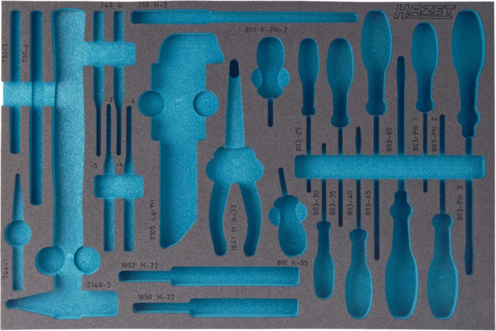 Produktbild Hazet 2 Komponenten Weichschaumeinlage L 519 x B 342 mm 163 - 120 Liter