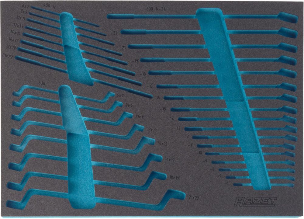 Produktbild Hazet Weichschaumeinlage 2-Komponenten 163-140L 519 x 392 mm Ordnungssystem