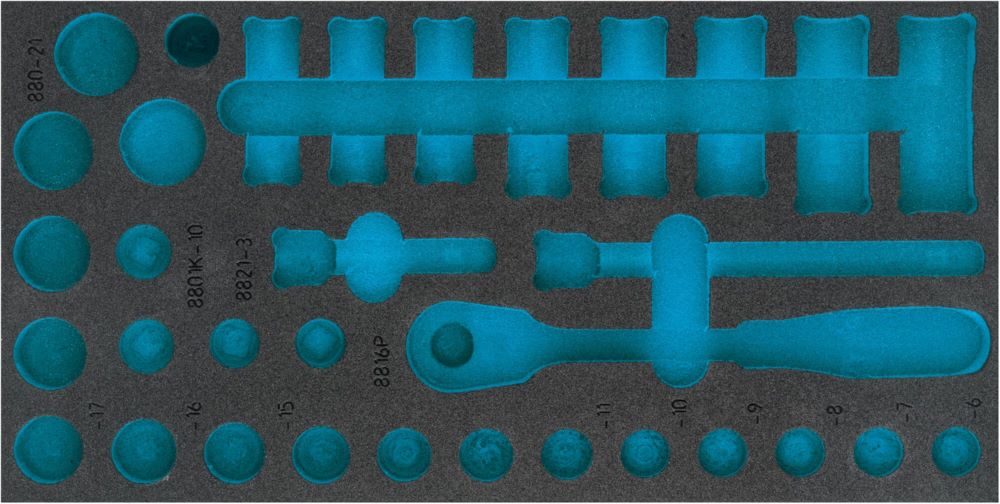 Produktbild Hazet 2 Komponenten Weichschaumeinlage 163 - 483 Liter L 342 x B 172 mm