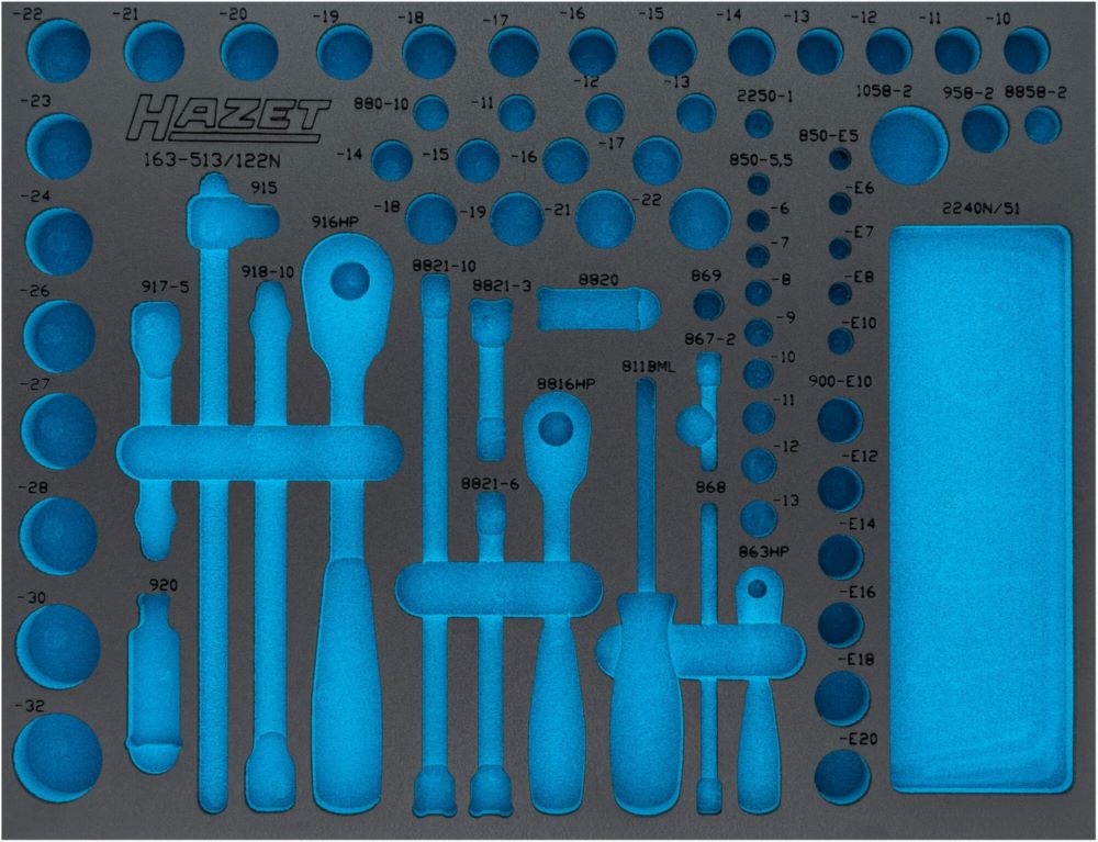Produktbild Hazet 2-Komponenten Weichschaumeinlage 163 - 513LN L 519 mm x B 392 mm