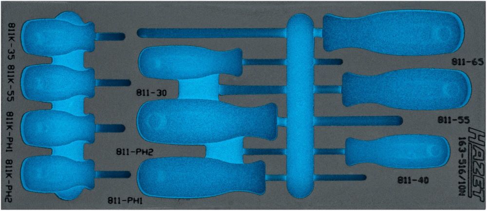 Produktbild Hazet 2 Komponenten Weichschaumeinlage leer 163 - 516LN L 392 x B 172 mm