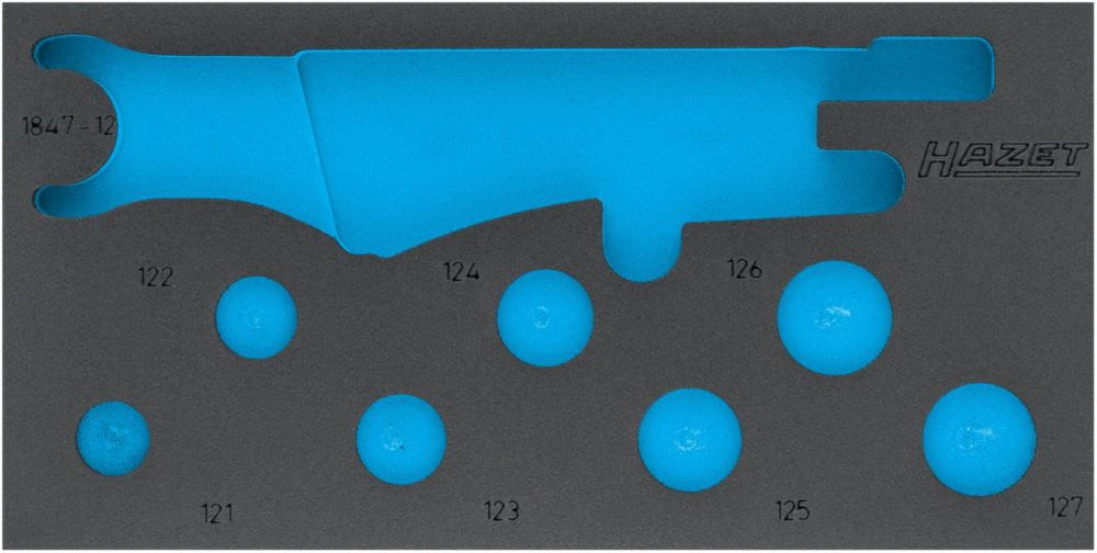 Produktbild Hazet 2-Komponenten Weichschaumeinlage leer 163-529L  L 342 x B 172 mm