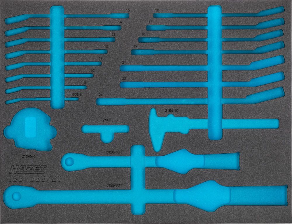 Produktbild Hazet 2 Komponenten Weichschaumeinlage 163-533L