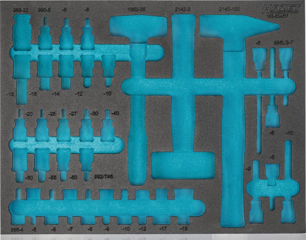 Produktbild Hazet 2 Komponenten Weichschaumeinlage 163-534L