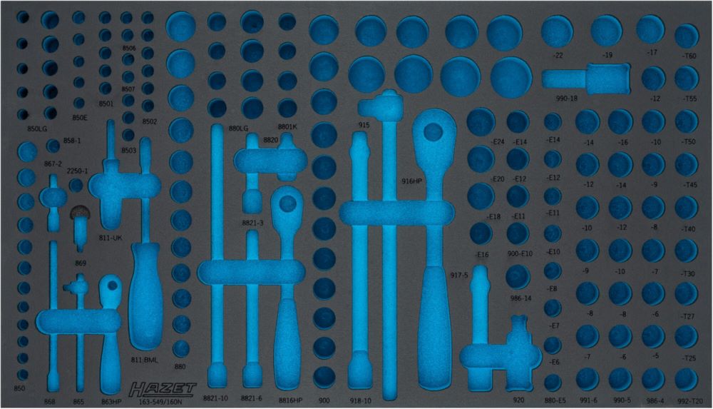 Produktbild Hazet 2-Komponenten Weichschaumeinlage 163-549LN L 519 mm x B 392 mm