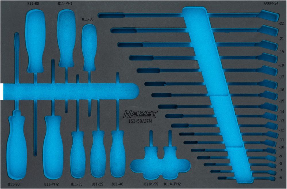 Produktbild Hazet 2 Komponenten Weichschaumeinlage L 519 x B 342 mm für 163-58/27N