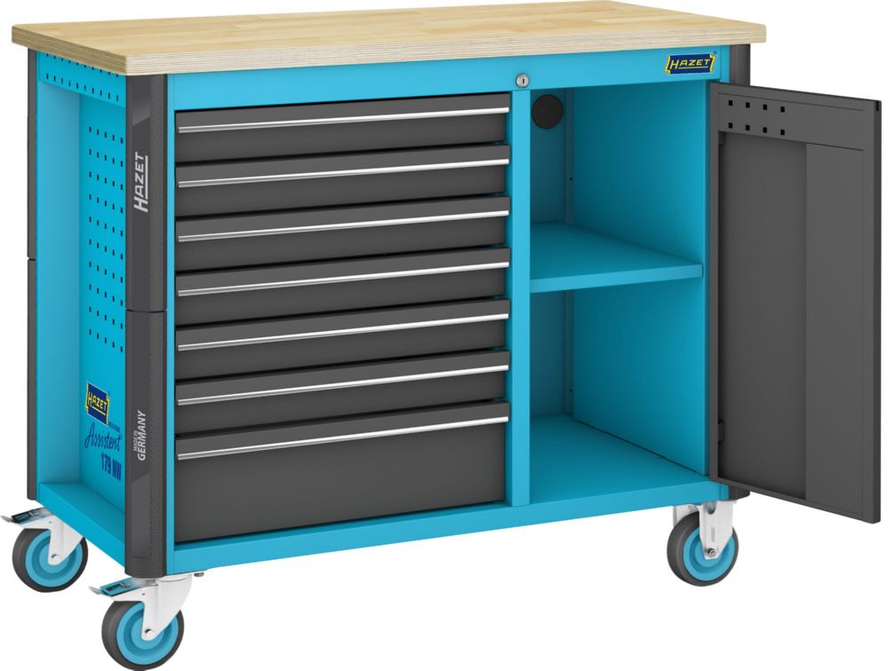 Produktbild Hazet Fahrbare Werkbank Assistent 179NW L 1150 x B 600 x H 964 mm 314 Teile bild 11