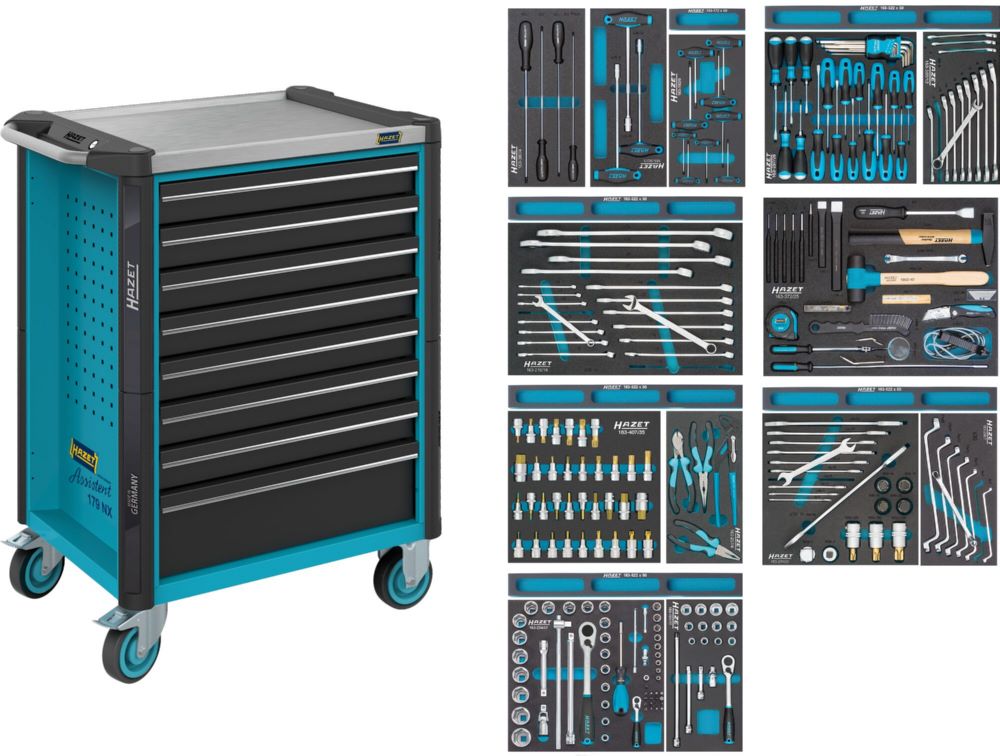 Produktbild Hazet Fahrbare Werkstattwagen Assistent 179NX L 785 x B 518 x H 1020 mm 244 Teile