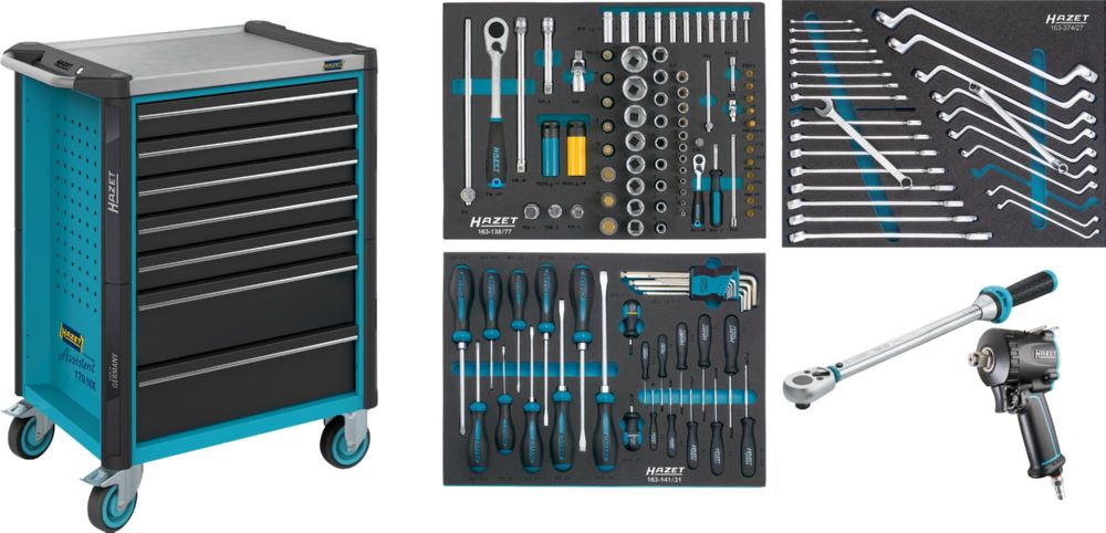 Produktbild Hazet Werkstattwagen Assistent 179NX Sortiment 137 Teile L 785 x B 518 x H 1020 mm bild 6